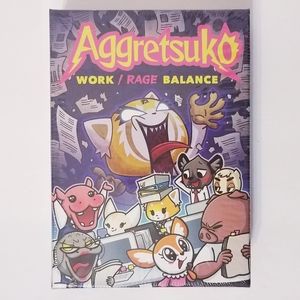 Aggretsuko - Work / Rage Balance - The Card Game For 3-6 Players